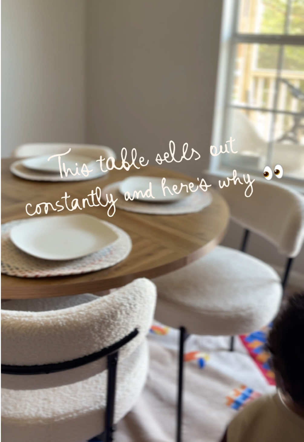 this table seats 4-6 people but they have larger tables in the orange cart #furniture #Home #HomeDecor #tiktokshopblackfriday #TikTokShopCyberMonday #TikTokShopLaborDay #tiktokshopholidayhaul 