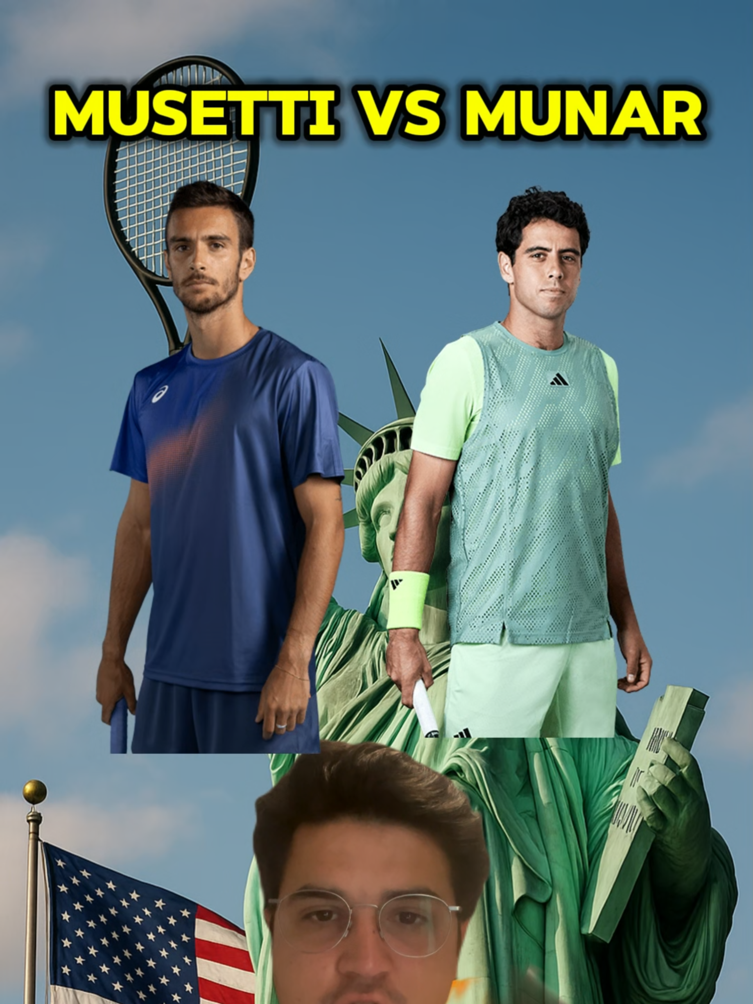 Musetti vs Munar: duelo de estilos en el US Open 🎾🔥 Dos jugadores con estilos muy parecidos: alargar peloteos, buscar siempre la bola extra y esperar el error del rival. Musetti parte como favorito por nivel de tenis, pero llega tras una lesión y si no cierra rápido, Munar puede meterlo en serios problemas con su físico e intensidad. 💪👀 👉 ¿Quién se lleva este partidazo? #USOpen #Musetti #Munar#GrandSlam #PartidoDeLaJornada #MikiEnPista #USOpen2025