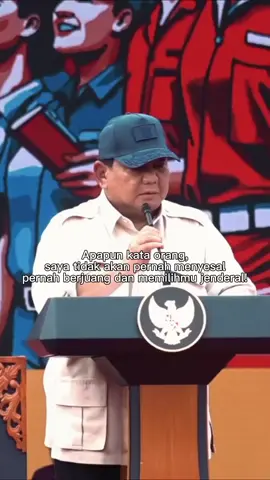 Tetap bangga pernah berjuang untukmu pak. #prabowosubianto 