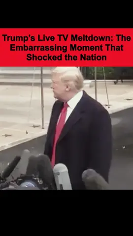 Trump’s Live TV Meltdown: The Embarrassing Moment That Shocked the Nation#trump #breakingnews #news 