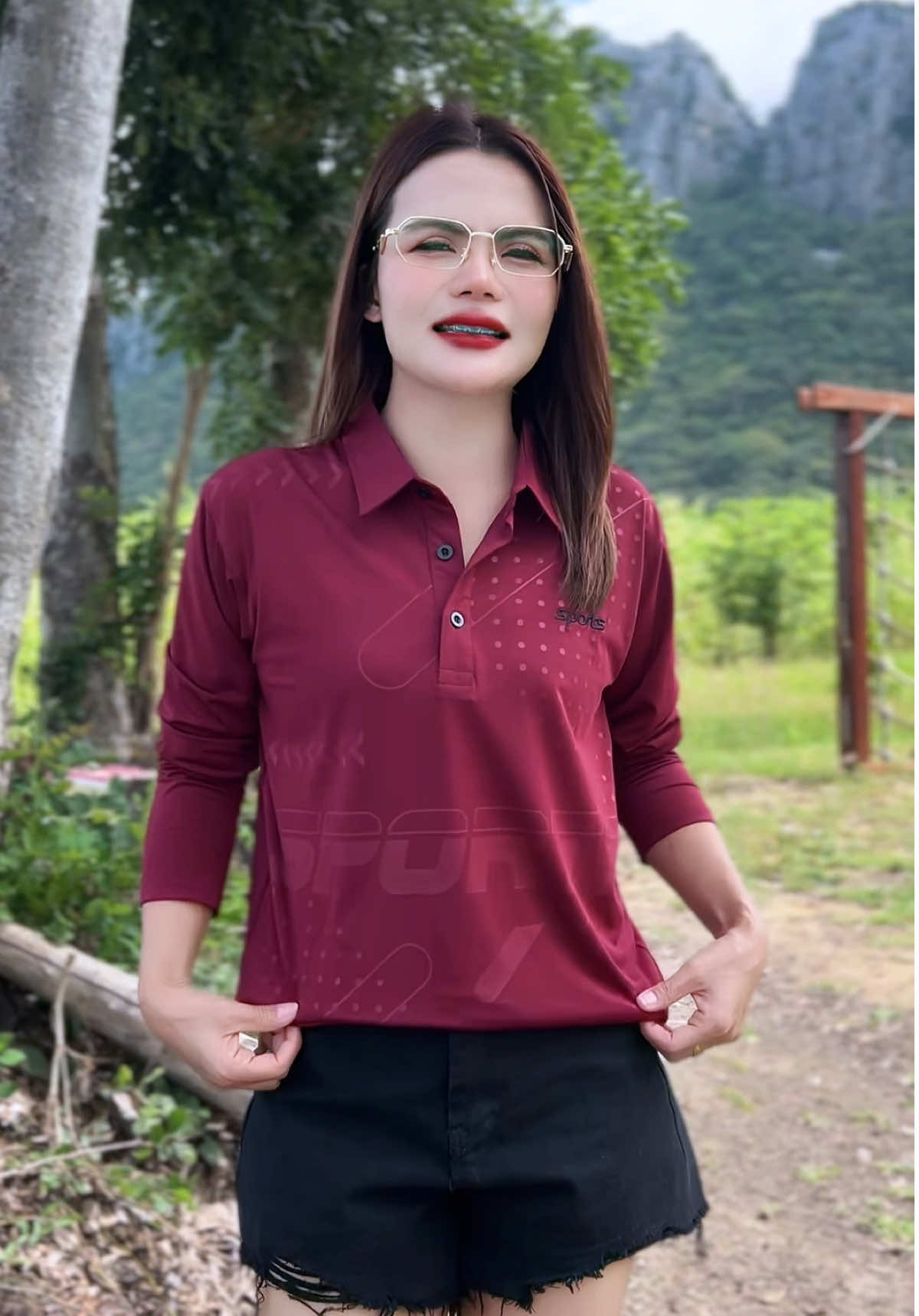 เสื้อยืดคอปกแขนยาวทรงตรงชายหญิงใส่ได้ผ้านุ่มลื่นใส่สบาย#เสื้อยืดคอปกแขนยาว#เสื้อโปโลแขนยาว#เสื้อกีฬาแขนยาว#เสื้อยืดคอปก#เสื้อยืดแขนยาว