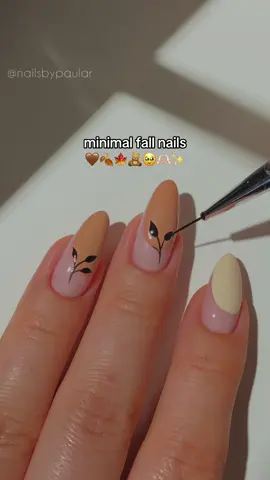 minimal fall nails! 🤎🍂🧸 my first fall nail design of this year to celebrate the first of september! <3 — using: • @melodysusie  jelly pink jeweliver gel “Nude” 🫶🏻 dark brown hema-free gel “Brownie Brown” 🍩 mustard brown hema-free gel “Caramel Brown” 🍮 light brown hema-free gel “Sand Nude” 🍂 creamy white gel “White” 🍦 black hema-free gel “Black” 🖤 hema-free gel top coat ✨ (use my code nailsbypaular12 for 12% off! 💸) *paid to create #fallnails #autumnnails #minimalnails #easynailart #brownnails #nailinspo #nailarttutorial #naildesign #diynails #nailart #nails2inspire #prettynails #fypシ゚ 