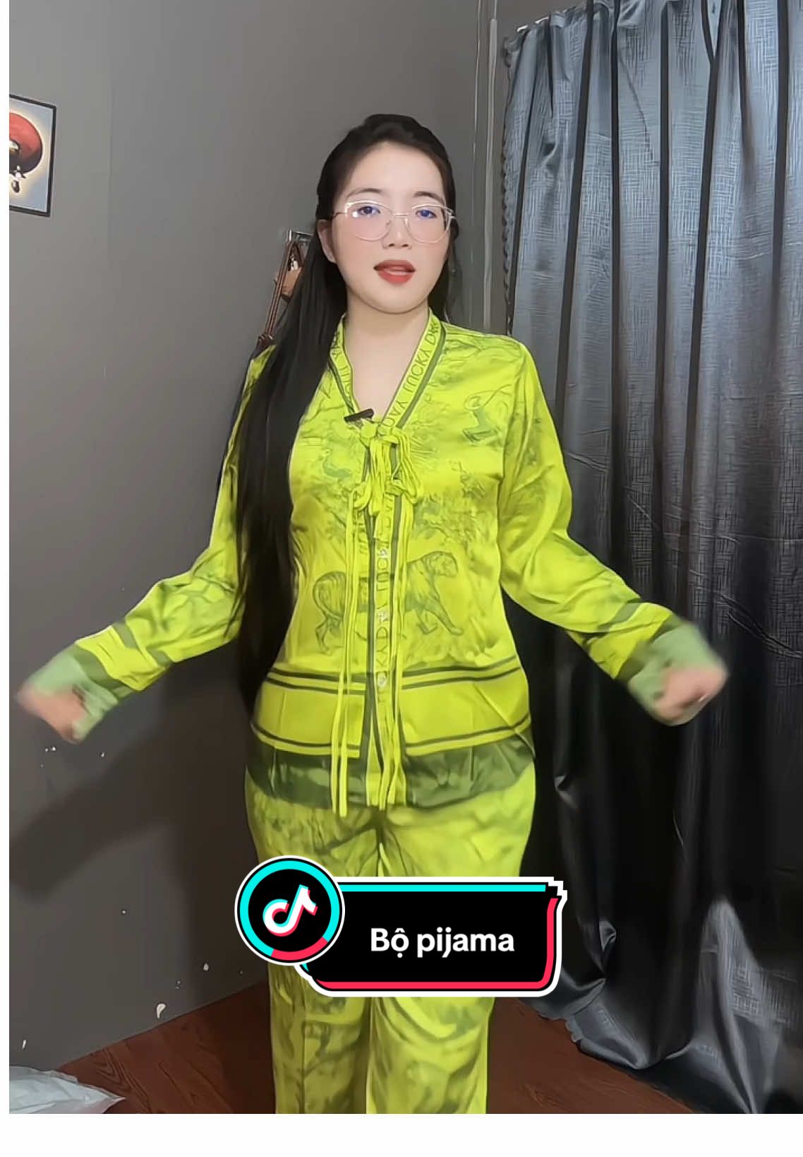 Bộ dài tay pijama#duongthitramy #thichmacdep #pijama #bopijamalua 