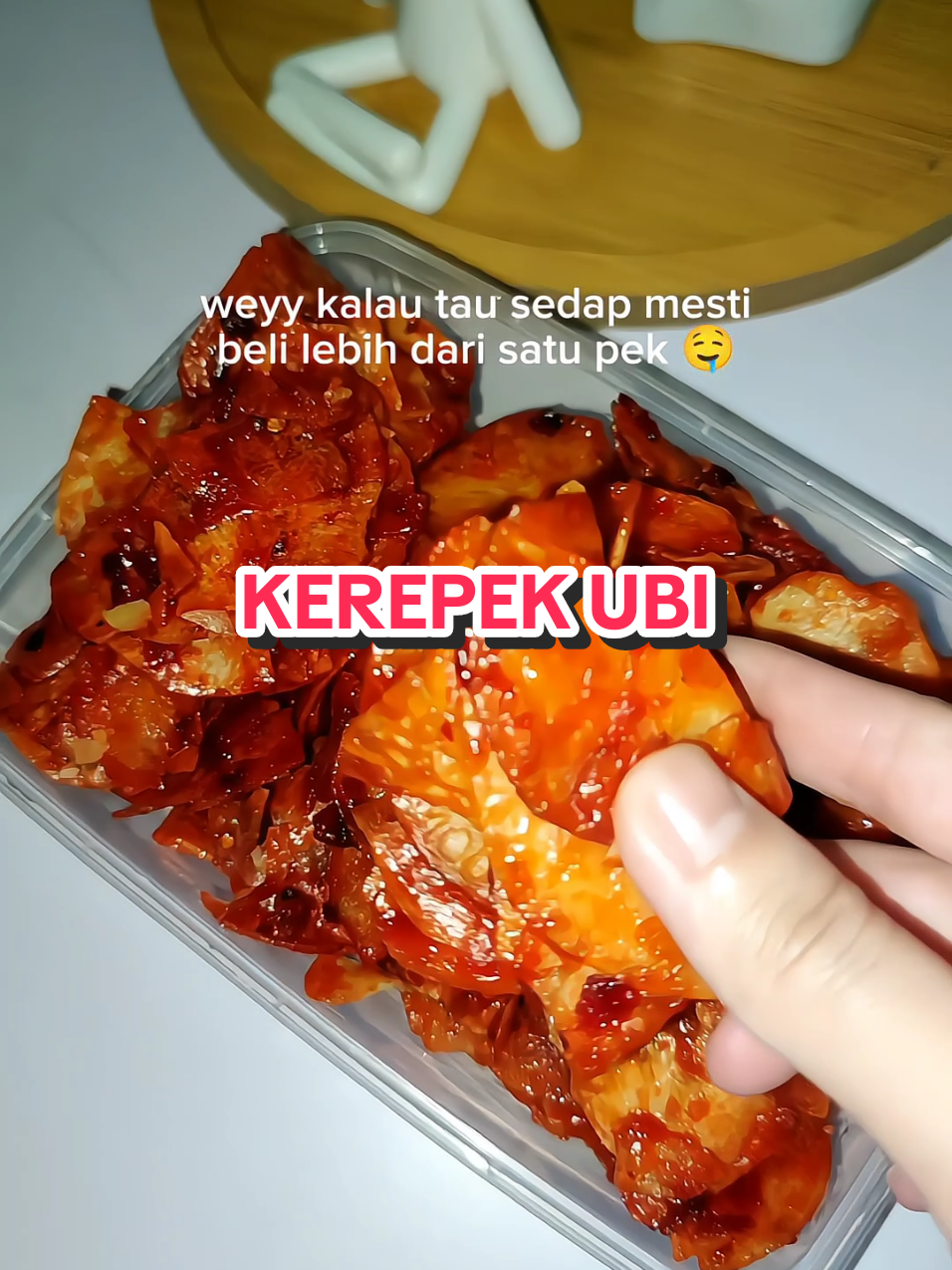 tak pedas sangat tau budak2 pun boleh makan 🤤 #kerepek #kerepekviral #kerepekubi #kerepekubipedasbasah 