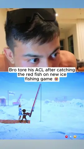 Bro tore his ACL fishing #fyp 
