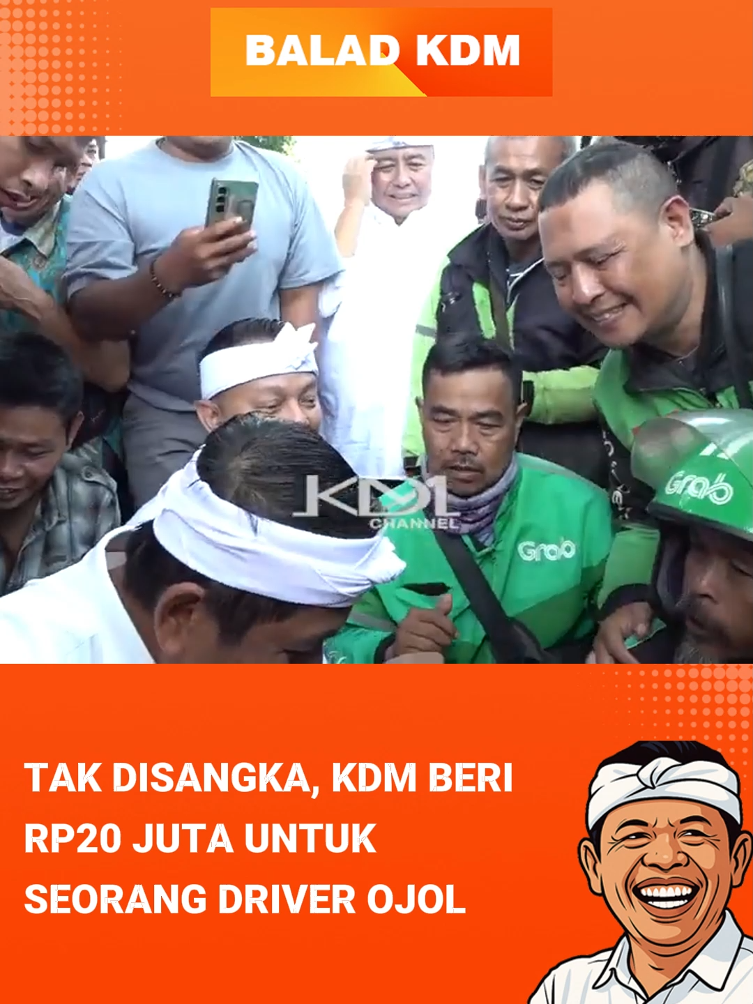 TAK DISANGKA, KDM BERI RP20 JUTA UNTUK SEORANG DRIVER OJOL #dedimulyadi #kdm #fypツ #baladkdm