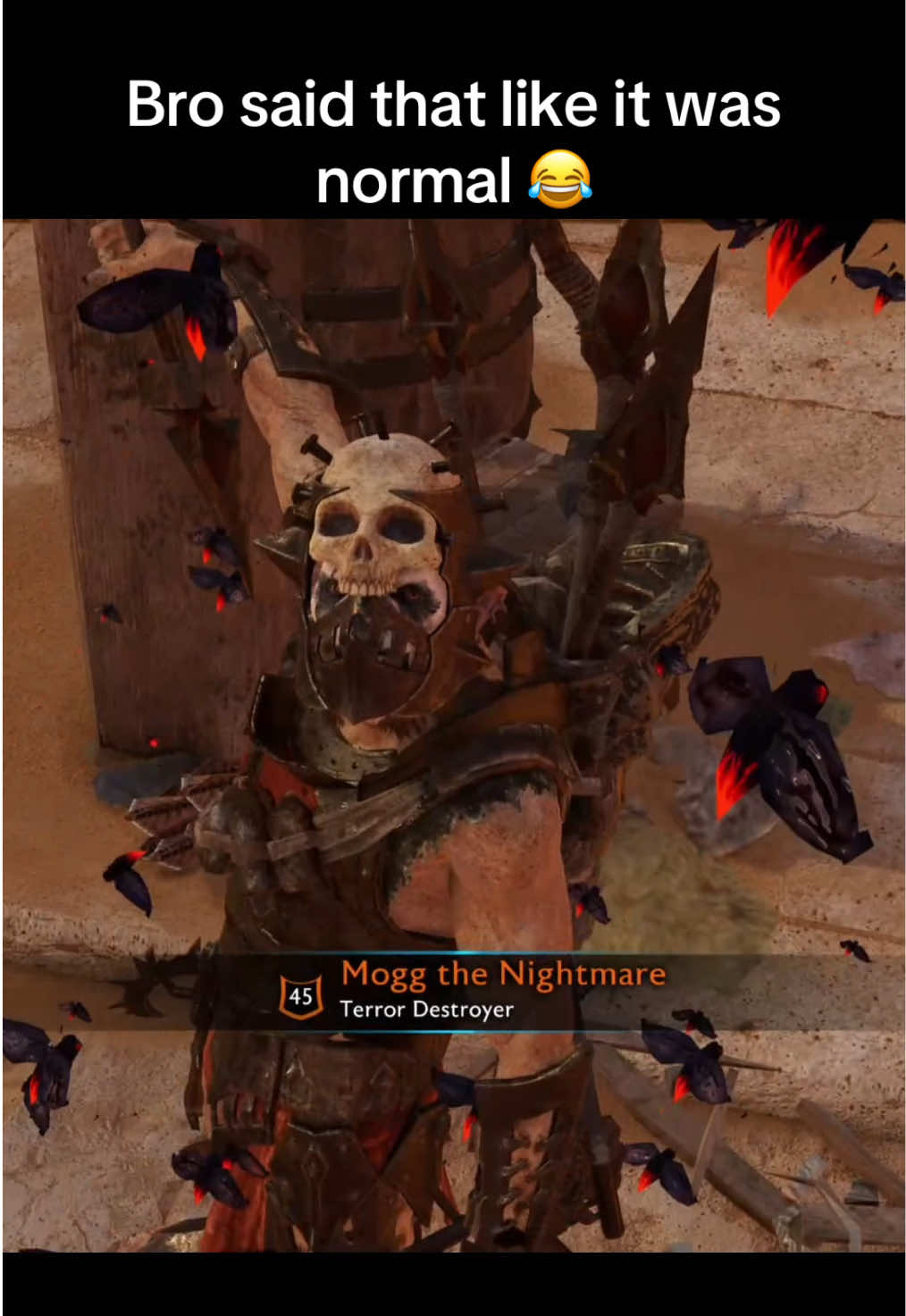 This guy really said that 😂😂 #lordoftherings #shadowofwar #foryou #fyp  
