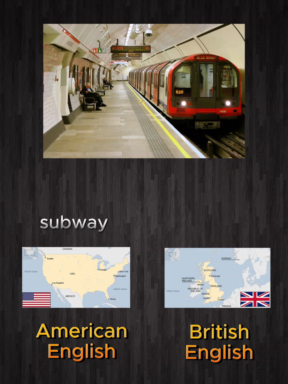 #creatorsearchinsights  English vocabulary  Part 3 | American English vs British English words and expressions  #fyp #foryour #englishvocabulary #englishlesson 