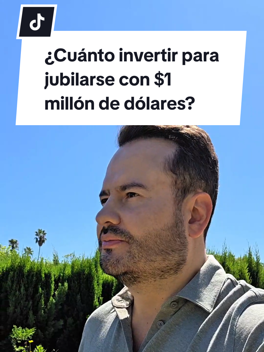 ¿Cuánto tiene que invertir al mes según su edad para tener $1 millón de dólares a los 65? #jubilacion #inversion #invertir #educacionfinanciera #finanzas 