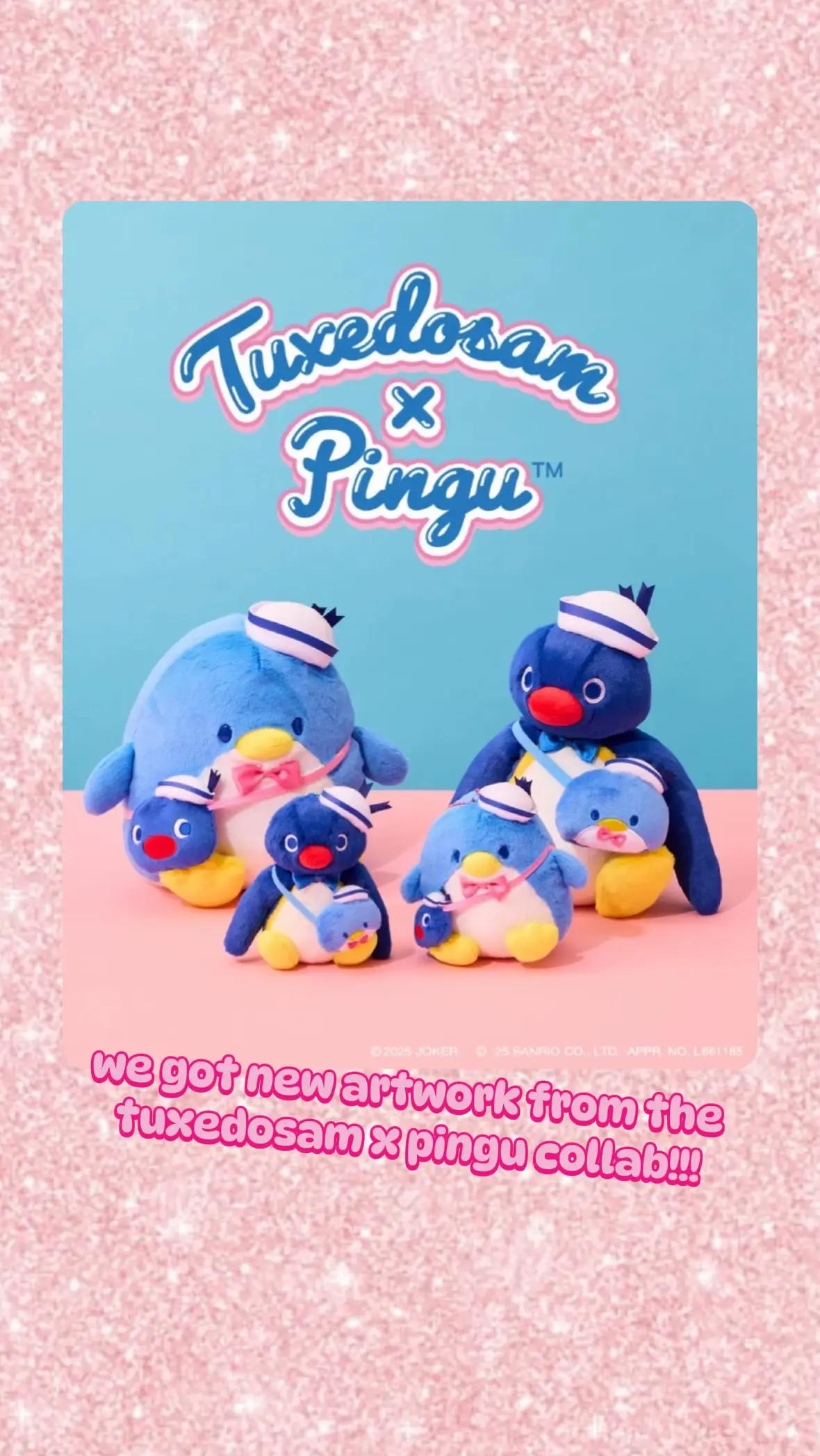 i  can’t get over how adorable these are 🥺 #tuxedosam #pingu #sanriocharacters 