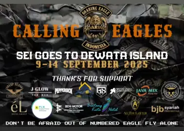 Soaring Eagle Goes to Dewata Island! 9-14 September 2025! Don't be afraid out of numbered, eagle fly alone. 🦅 #bikers  #riding #goestobali #soaringeagle 