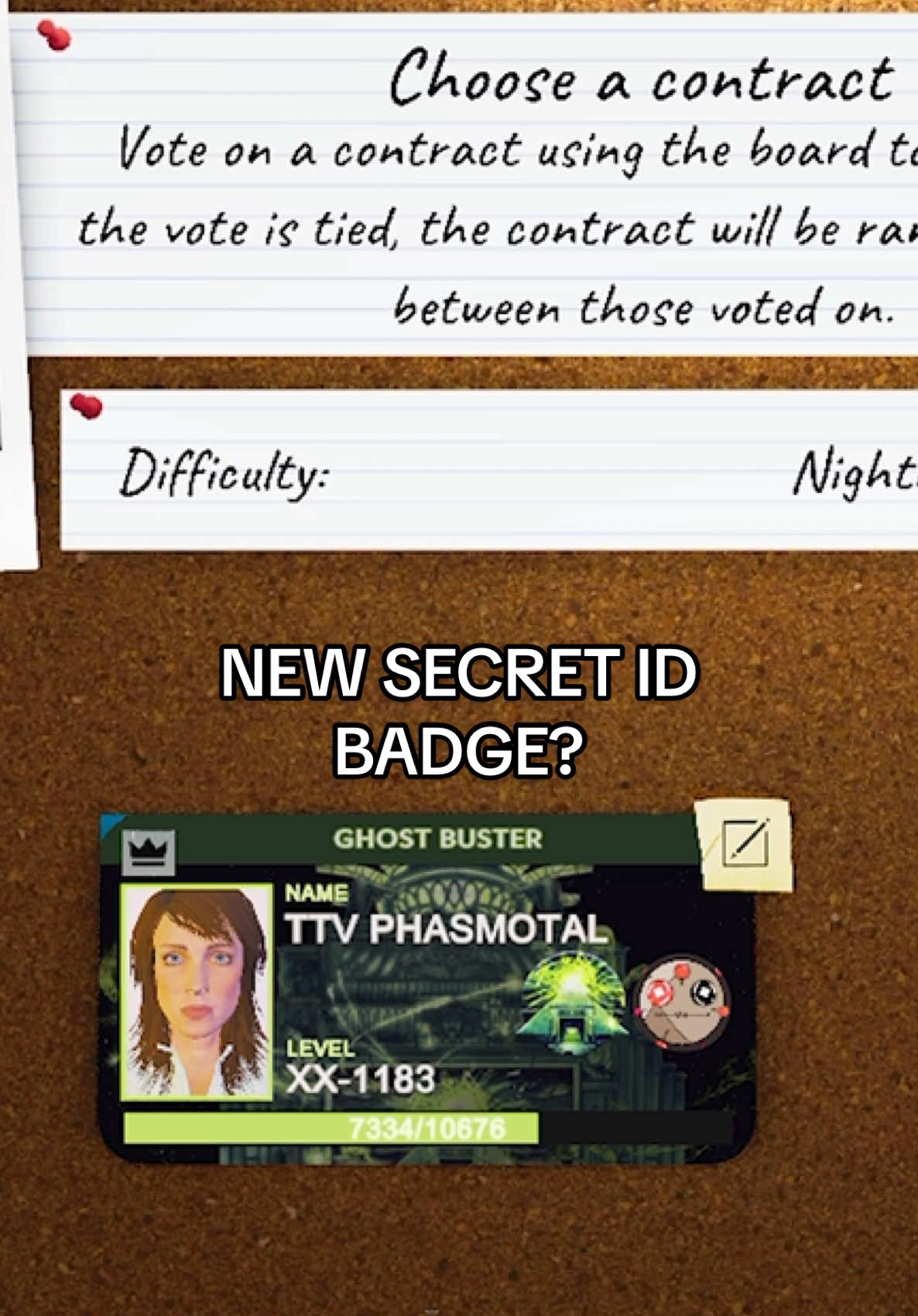 How to get the SECRET ID BADGE in Phasmophobia!👻🪪 #phasmophobia #ghosthunting #guide #easteregg 