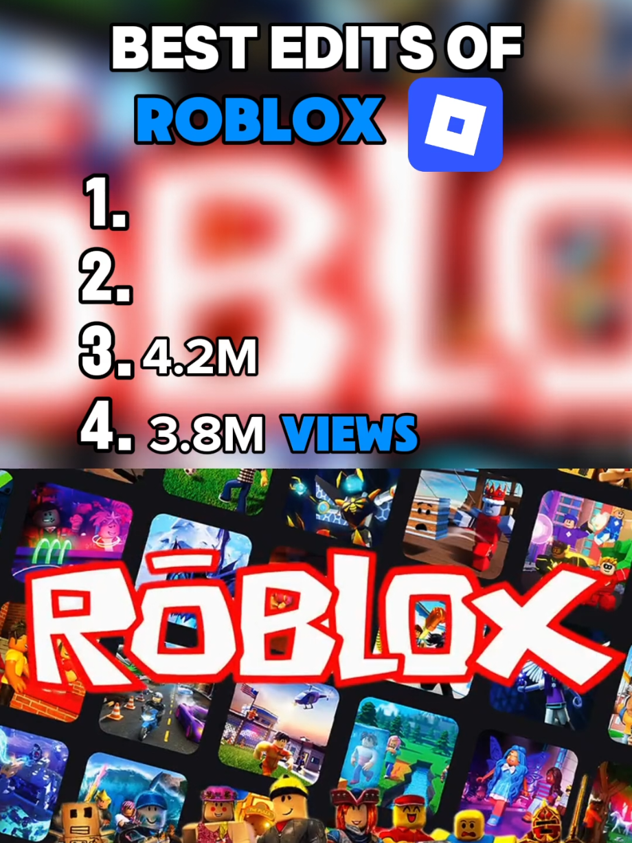 Top 4 best and most viral edits of Roblox 🔥 #top4 #roblox #robloxedit #robloxban #stealabrainrot 