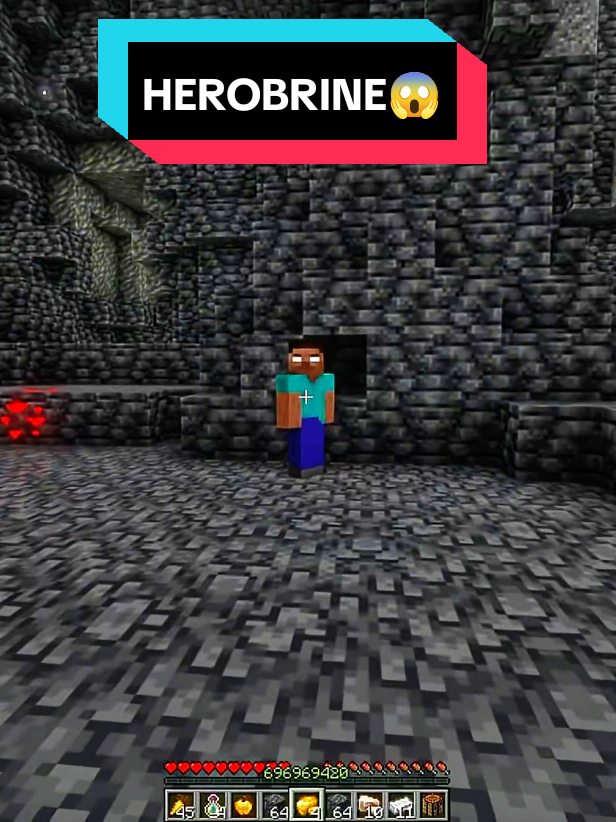 When Steve's Eyes Glow it means😱 #Minecraft #steve #herobrine #noway 