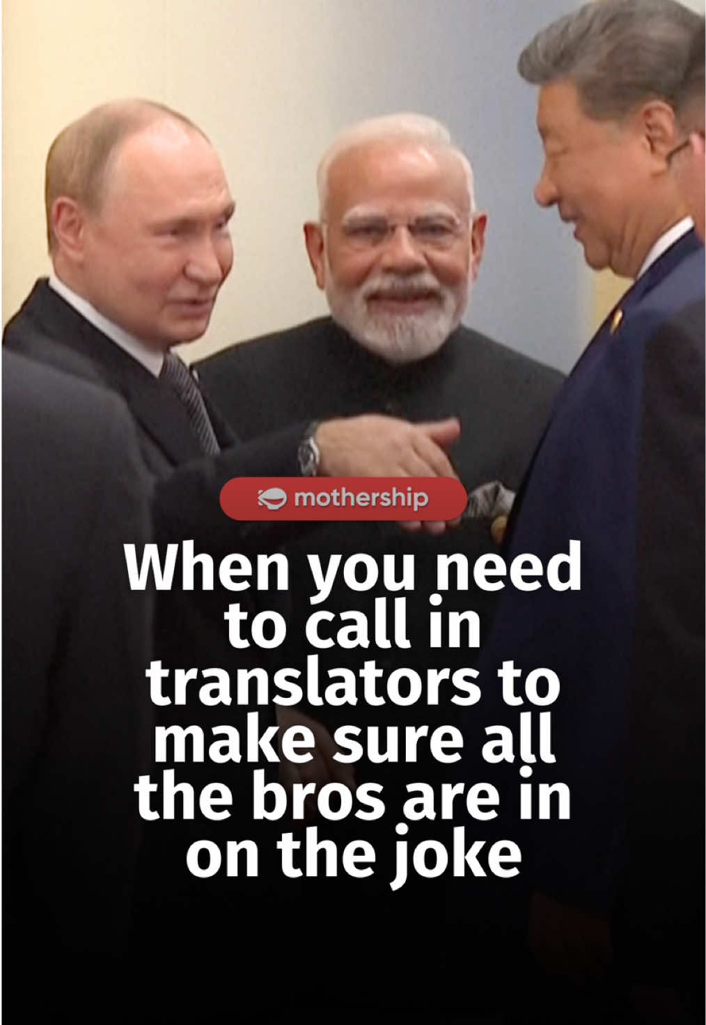 TFW you don't understand but everyone's laughing so you laugh anyway 😅 Held on Sep. 1 in Tianjin, the Shanghai Cooperation Organization, was also attended by the leaders of Iran, Pakistan, Turkey, Belarus and Central Asian and Caucasus states. The 
