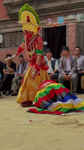 Di Pyakhan, devi nach is one of the ancient mask dance showcased annually during Indrajatra.  ——- #dipyakha #devinach #indrajatra #ktmuser #fyp 