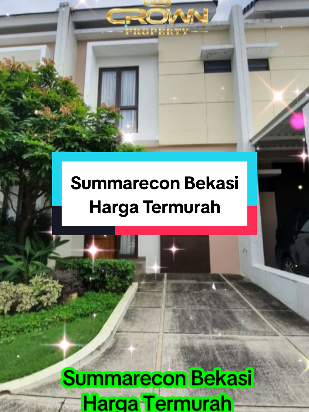 Rumah dijual Cluster Burgundy  Sumarecon Bekasi  Spesifikasi: Luas : 55 m² Luas bangunan : 52m² 2 lantai  2 kamar tidur 2 kamar mandi  Ruang tamu Dapur Garasi Daya Listrik : 2.200 VA Air : PAM HGB YOS-085 (10) info & survey 0811 8055 852 #tiktok #property #fyp #crown #yosepproperty 