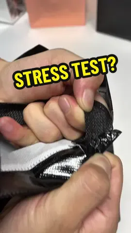 This isn't destruction... it's a STRESS TEST. #giftbags #stresstest #satisfying #EcoFriendly #producttest 