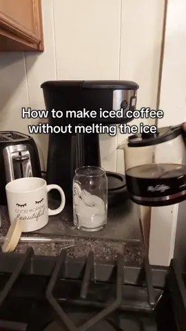 How to make iced coffee without watering it down. #keurig 