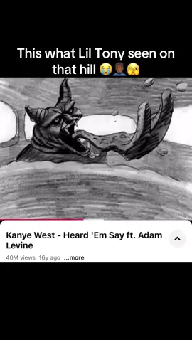 This what Lil Tony probably seen up on that hill wit them demons #liltony #demon #illuminati #kanyewest #ye 