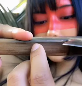 The tribe's unusual axe  #island 🎥 #Hunting #sister  #Jungle #Axe 🎶🎶 