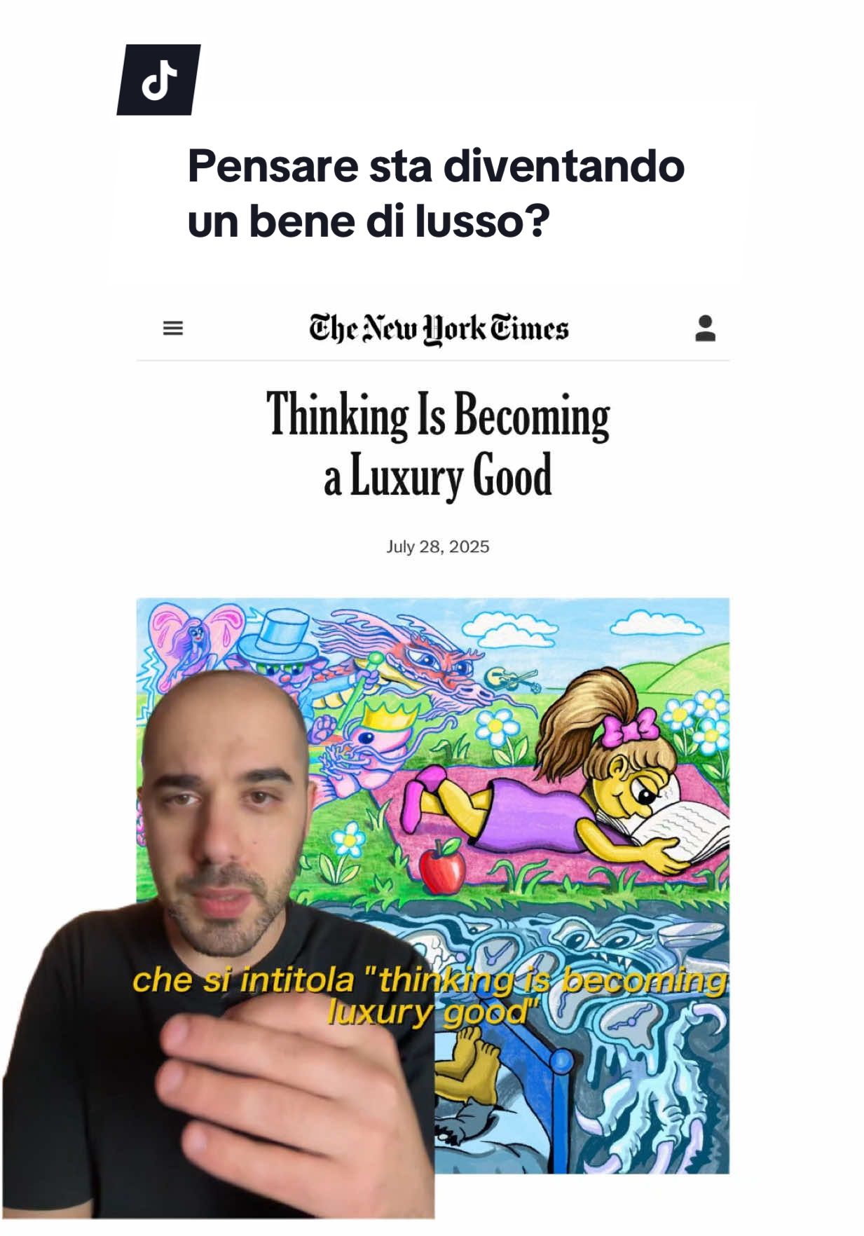 Pensare sta diventando un bene di lusso? #marketing #brandstrategy #marketingstrategy #branding 