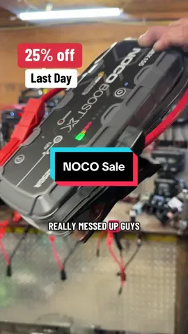 Today is the last day to save 25% on all NOCO products — jump starters, battery chargers, inflators, and more. Holiday sale ends tonight. Pricing and availability subject to change. #jumpstarter #batterycharger #tiktokshoplabordaysale #tiktokshopcreatorpicks #tiktokshopblackfriday 