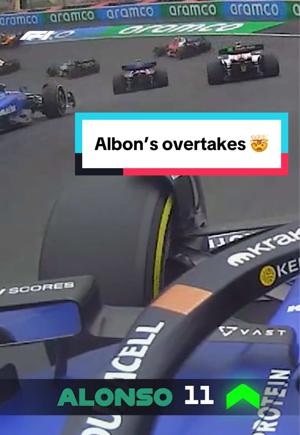 5 overtakes in 3 corners?! pop off @Alex Albon 😤 #f1 #dutchgp #Motorsport #alexalbon #williams