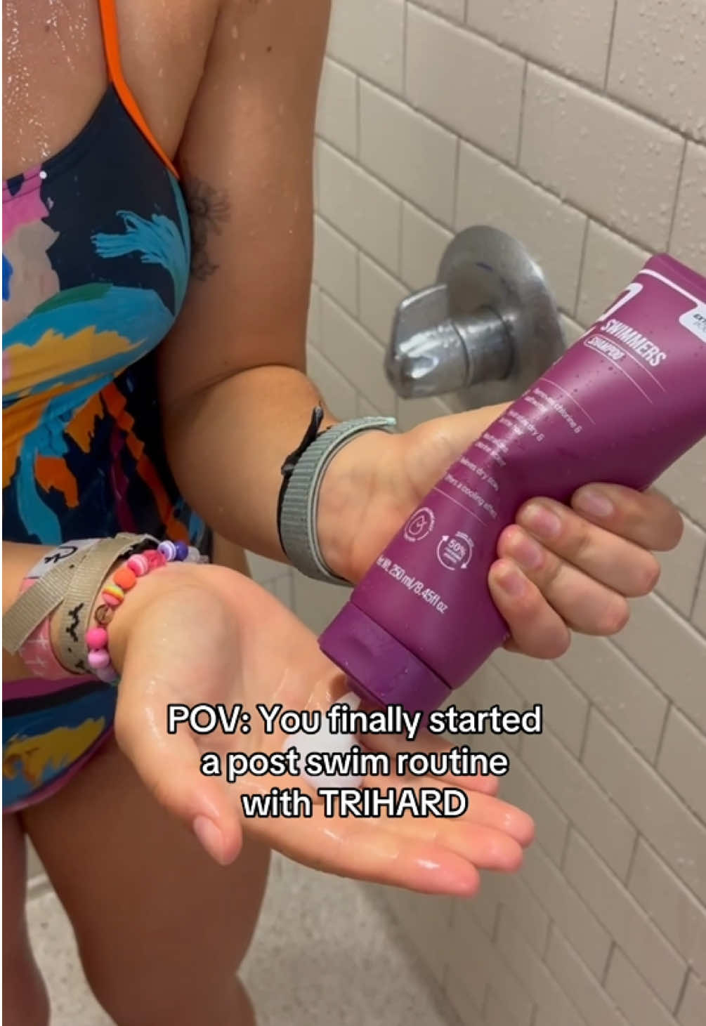 The ultimate post swim essential 🤩 Offering complete protection for restoring and hydrating your hair 😍 #swimmercheck #swimmerthings #swimmerproblems #swimmerlife 