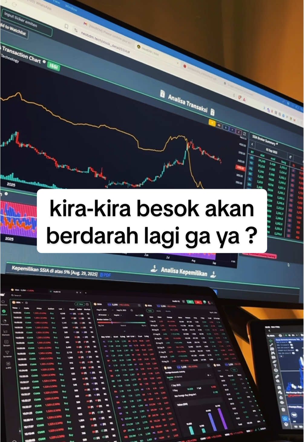 siapa hari ini yang #saham nya kebakaran wkwk #trader #investor #fyp #investasi 