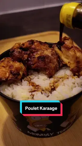Poulet Karaage 🍗 ➡️ Macros : G 33 - L 17 - P 46 / 440kcal ➡️ Ingrédients :  🍗 Haut de cuisse : 200g  🍜 Vinaigre de riz : un CaC  🥃 Mirin : une CaC  🍣 Sauce soja sucrée : 15g  🥚 Œuf : 1  🌾 Maizena : 25g 🫚 Gingembre à convenance  ⚠️ Riz non compté dans les macros  #pouletkaraage #recettekaraage #recettehealthy #recettepoulet #fitjunkfood 