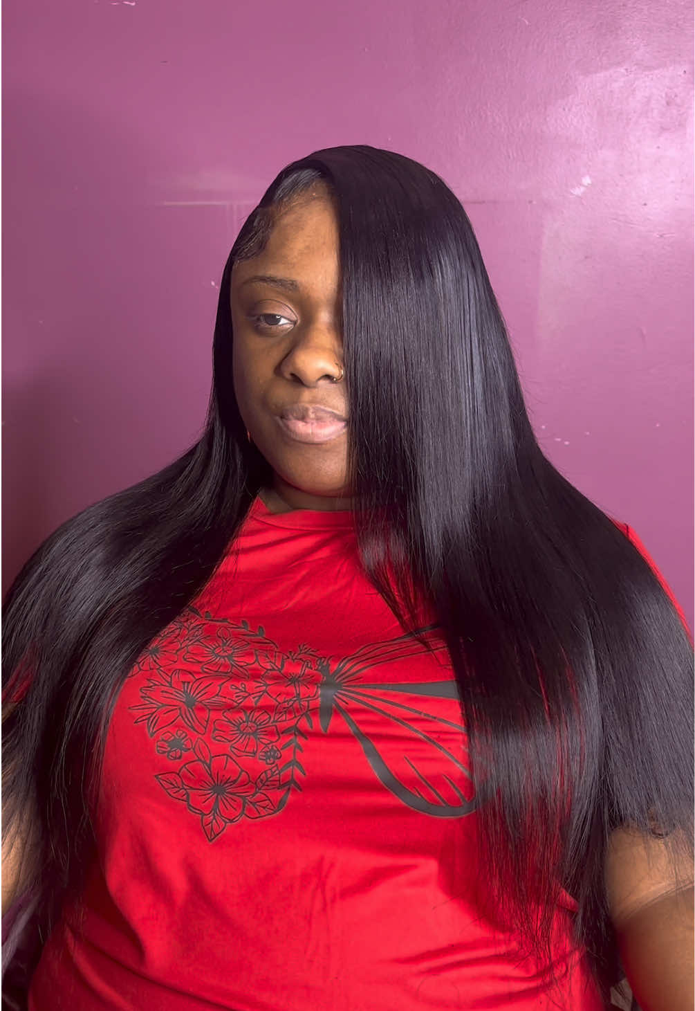 Glueless Closure wig install ✨ no glue was used to install this wig !! #mother #lookalike #wiginstall #closureinstall #sidepartwiginstall 