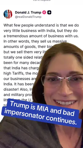 9/1/25 bad impersonator on trumps social media. #foryou #fyp #fy #fypage #trump 