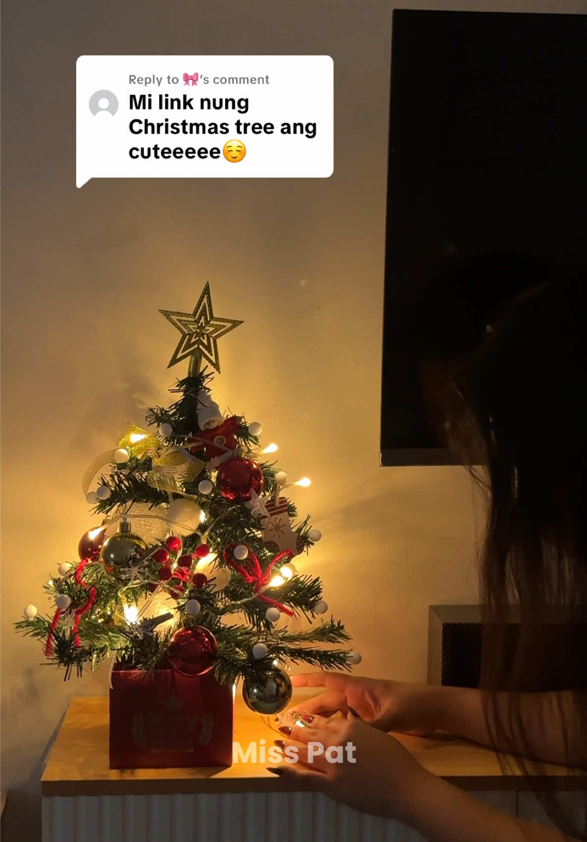 Replying to @🎀  Ang dami talagang nakakapansin ng mini christmas tree na to mga mima!😱🎄 #christmas #christmastree #apartmentliving #fyp 
