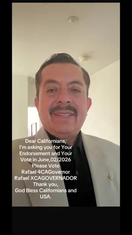 #CAGovernor2026 #Rafael4CAGovernor #RafaelXCAGovernador #
