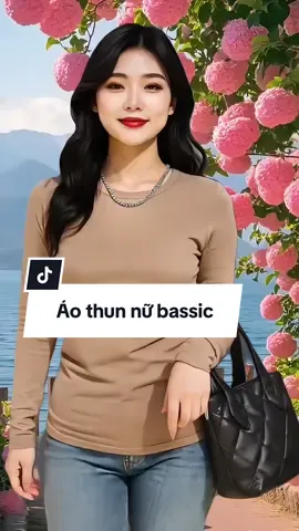 Chiếc áo thun basic đi đâu cũng đều đẹp #aothunnu #aothunubigsize #thoitrangnu #macdepmoingay #thịnhhành2025 
