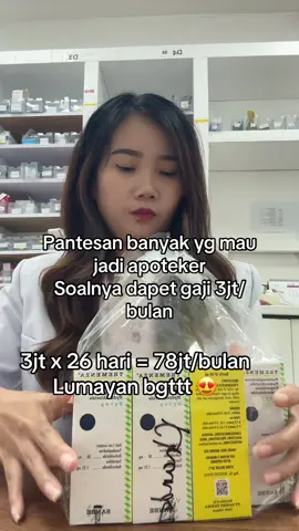 Lumayan banget kannn 🤩🤩 #farmasi #apotekerhits #apotekertiktok #jokesfarmasi #gombalanapoteker 