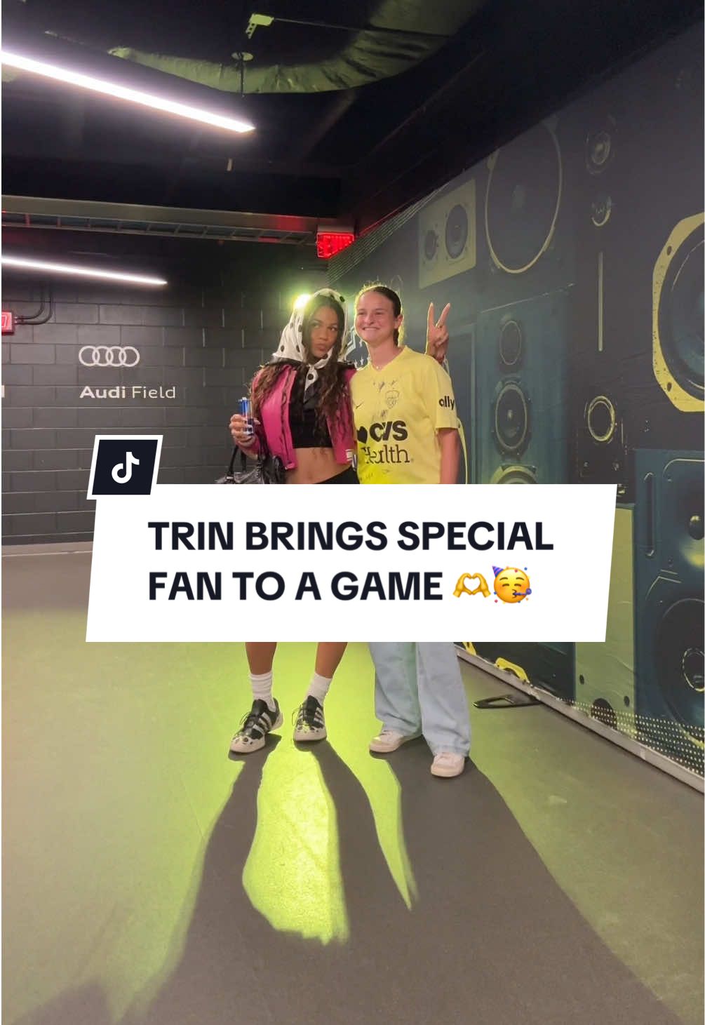 The experience of a lifetime for Jenna! 🤗🥹🤩 Jenna, thank you so much for being such a dedicated fan of the Spirit and Trinity! You’re so awesome! We are so glad that you were able to join us yesterday! @Jenna ⚽️🤪 @trinity.rodman #Soccer 