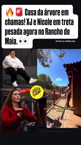 🚨🔥 Notícia de primeira mão! 🔥🚨 O clima esquentou de vez no @ranchodomaia__ Nesse exato momento, @gordaodaxj e @niic.ca estão em uma discussão PESADA dentro da Casa da Árvore 🌳🔥. Gritos, mágoas e revelações estão rolando soltas… 👀 Sigam: @fofoca_de_primeira_mao  #ranchodomaia #carlinhosmaia #fofocadosartistas #babado #fofoca_babadooo
