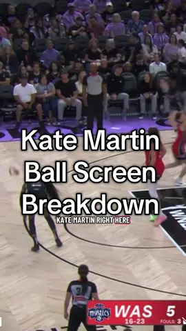 @katemartin03 with a nice simple ball screen read. All made possible with getting an advantage,  a good read and changing pace at the right times #katemartin 