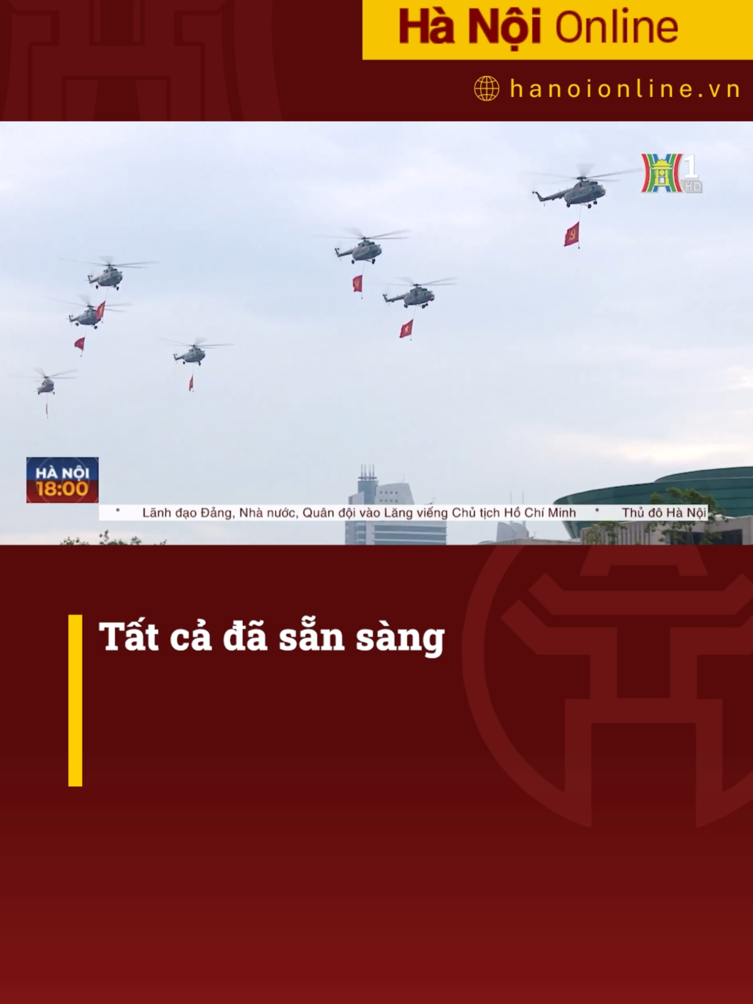 Quảng trường Ba Đình, trái tim của Thủ đô và của cả nước, sáng mai sẽ trở thành nơi hội tụ khí phách, niềm tự hào và sức mạnh đại đoàn kết dân tộc. Lễ diễu binh, diễu hành kỷ niệm 80 năm Quốc khánh đã được chuẩn bị công phu, trang trọng, thể hiện quy mô, tầm vóc và khí thế của ngày hội lớn. #hanoionline #daihanoi #A80 #dieuhanh