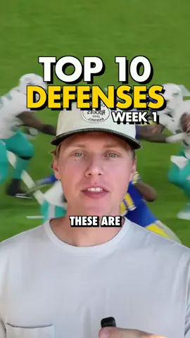 Don't lose because of a bad defense! Defenses can make or break your week, here's week 1's top 10 #fantasyfootball #nflfantasy #fantasytips #walterpicks #tiktokpreseasonfootballcampaign