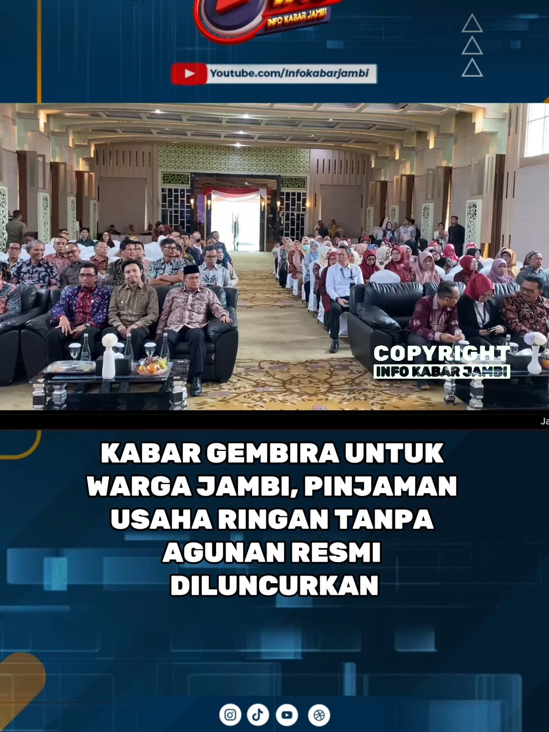 ✨ Kabar Gembira untuk Warga Jambi! Pemerintah Kota Jambi resmi meluncurkan program Banharkat (Bantuan Kelompok Usaha Masyarakat Kota Jambi). Lewat program ini, UMKM bisa mendapatkan pinjaman usaha ringan tanpa agunan dengan bagi hasil sangat rendah, hanya 3% per tahun. 💰 Modal usaha bisa didapat hingga Rp5 juta per orang, bahkan mencapai Rp100 juta bila bergabung secara kelompok. Program ini diharapkan jadi solusi dari jeratan rentenir dan pinjol ilegal, sekaligus mendorong pertumbuhan ekonomi lokal. 👥 Program Banharkat menyasar generasi muda, ibu-ibu, hingga bapak-bapak pelaku usaha kecil. Sektor wisata, fashion, dan kuliner diproyeksikan jadi motor penggerak utama ekonomi Kota Jambi. 📌 Saksikan selengkapnya di video ini! #Jambi #KabarGembira #Banharkat #UMKM #InfoKabarJambi