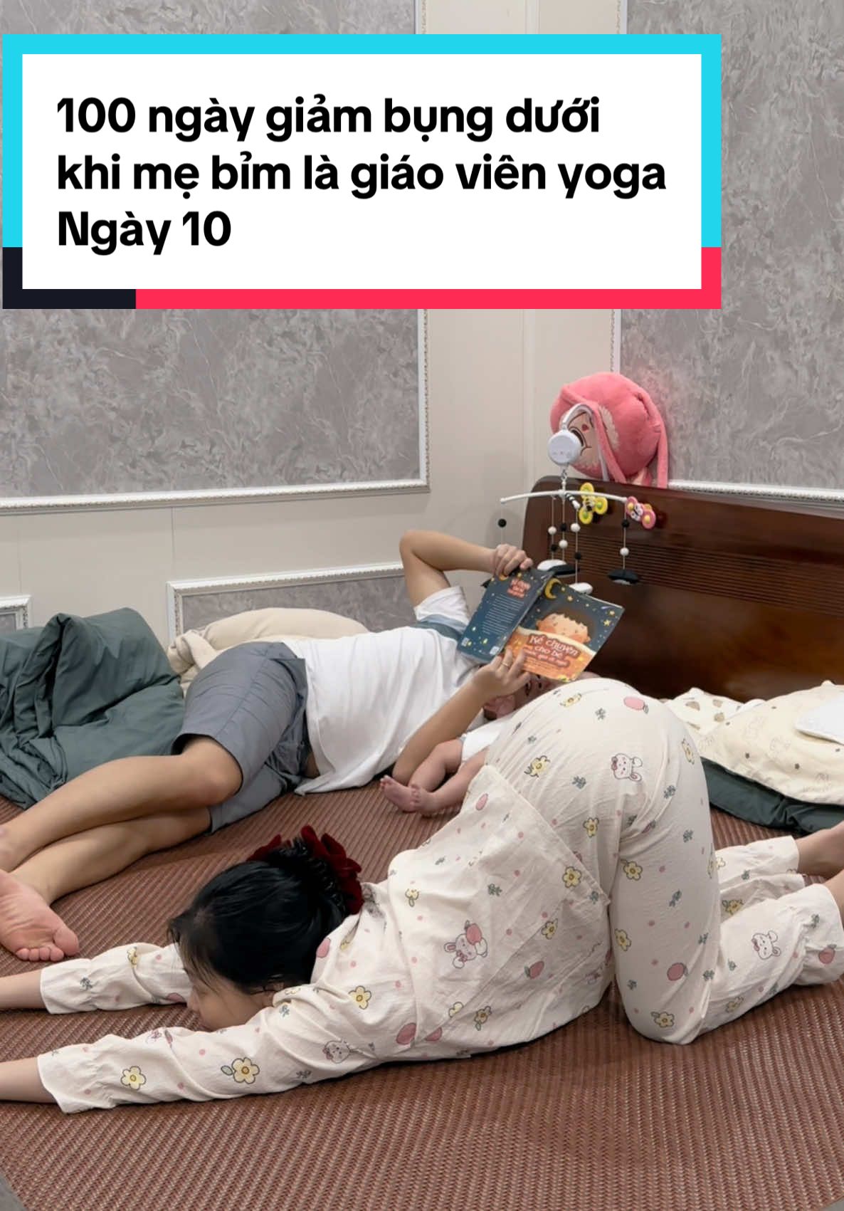 Ngày 6 | Một động tác siêu nhiều lợi ích cho chị em bỉm sữa #giammobungtainha #giamcan #mebim #meOnOn #xuhuong 
