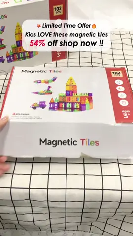 The last day of Labor Day flash sale! #magnetictiles #kidstoys #educationaltoy #Stemtoys #screenfreeplay #fyp #tiktokshoplabordaysale 