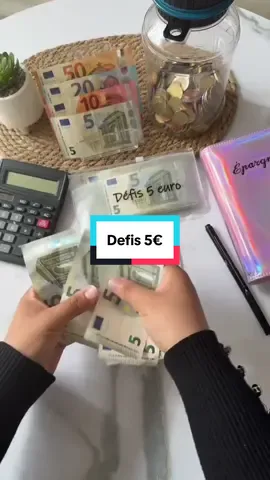 Mes économies en défis 5€ obtenue le mois d’août #fyp #pourtoi #argent #enveloppebudget #economies 