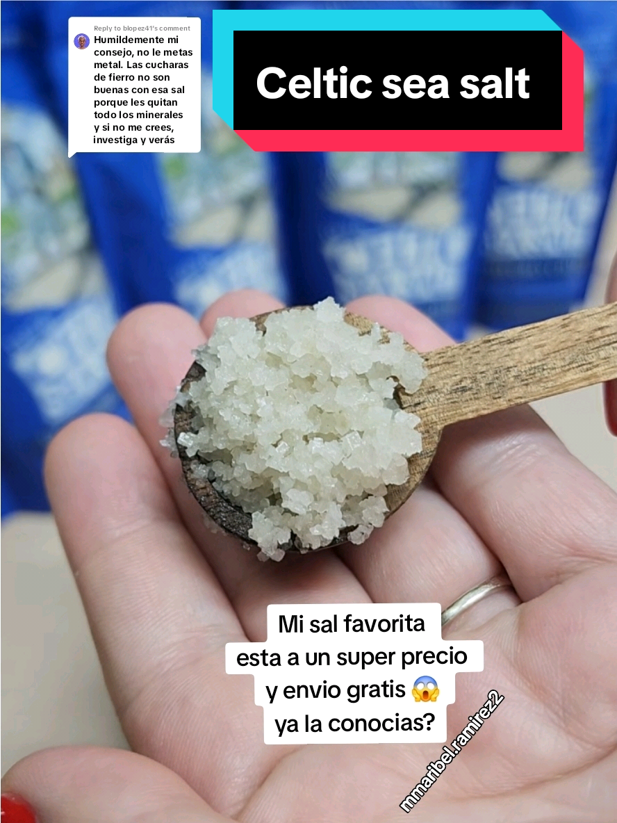 Replying to @blopez41 Mi sal favorita esta a un super precio  y envio gratis 😱 ya la conocian? #celticseasalt #celticsalt  #sal  #salt  #creatorsearchinsights 