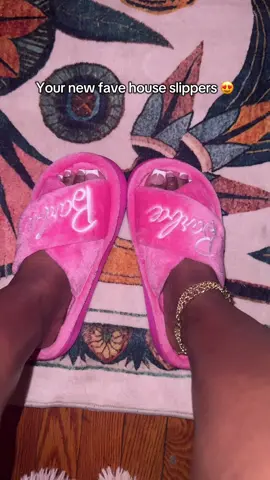 Step into comfort and style with these Barbie Extra Cozy Fuzzy Slippers 💖 Perfect for lounging at home while still keeping it cute! Soft, warm, and totally Barbie-core 👡✨ Don’t miss out on this cozy must-have for your self-care days or movie nights. #BarbieSlippers #CozyVibesOnly #BarbieCore #ComfyAndCute #TikTokFinds