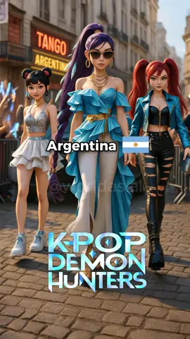 Kpop Demon Hunters - Huntrix around the world P2. Which country next? 😎 #huntrix #kpop #kpopdemonhunters #huntrixai #countries #worldasai #ai #aiedits #aiart