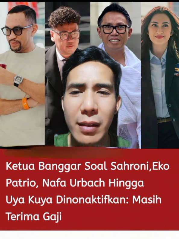 Pernyataan Ketua Banggar terkait Uya Kuya,Eko Patrio,Nafa Urbach dan Ahmad Sahroni walaupun di Nonaktifkan mereka tetap mendap Gaji #ketuabanggardprri #ahmadsahroni #uyakuya #ekopatrio #nafaurbach 